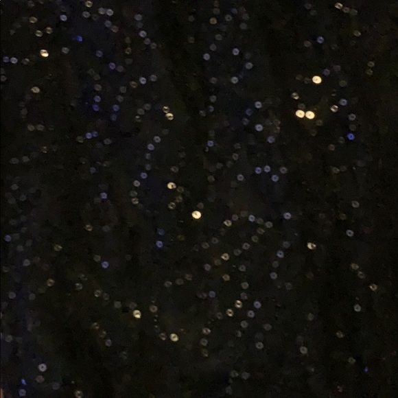 Sparkly Black Sequined Tank Mini Dress - Picture 2 of 4